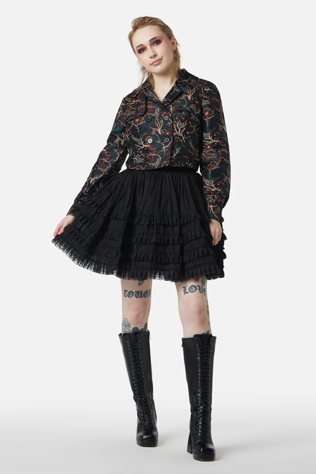 Satis Ruin Crop Jacket - Image 3