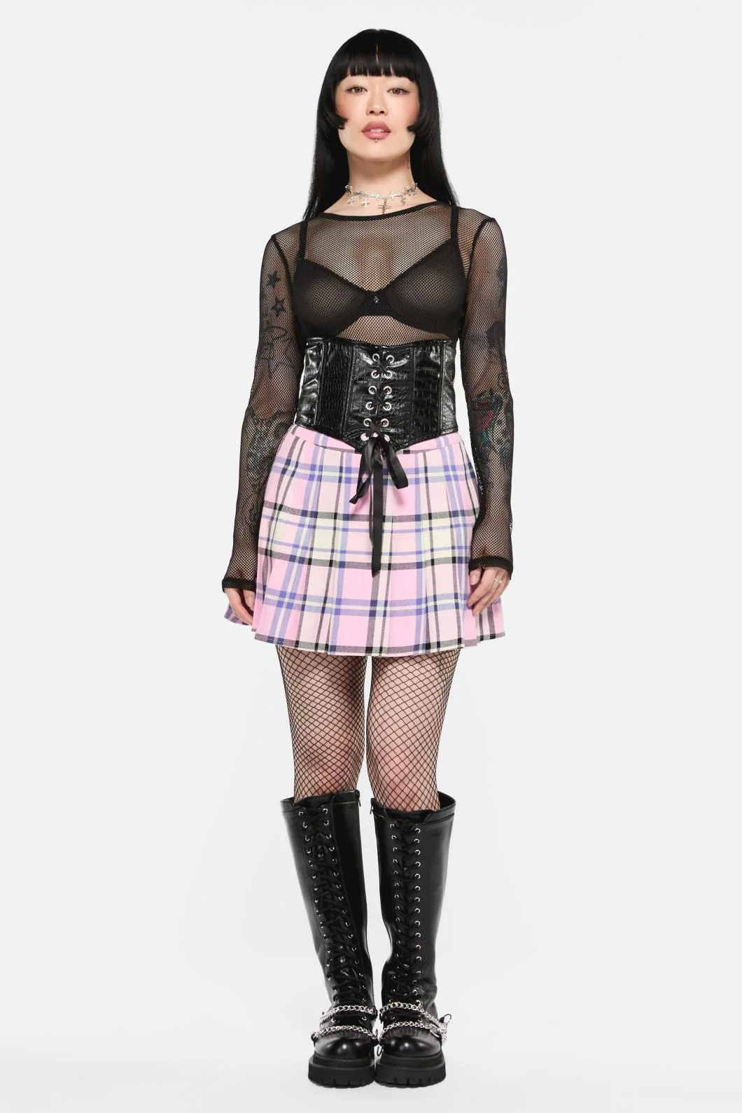 Scales PU Underbust Corset - Image 9