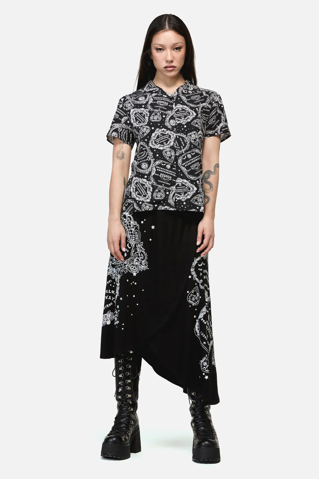 Séance Goth Print Blouse - Image 4
