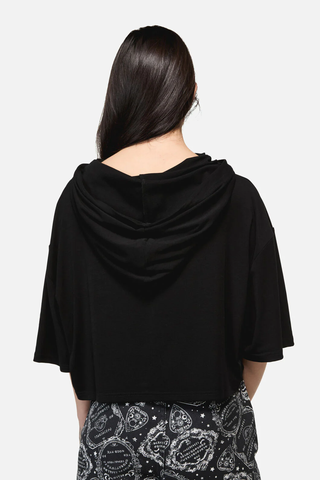 Séance Hooded Goth Print Tee - Image 5