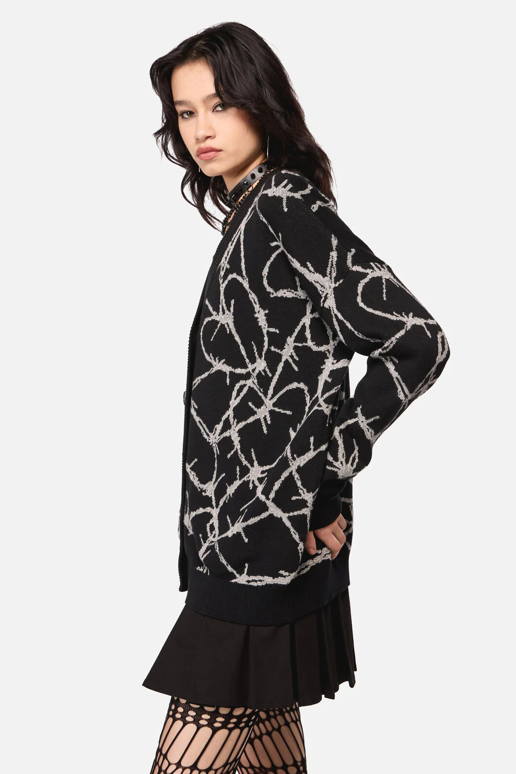 Sharp Hearted Oversized Cardigan - Image 3