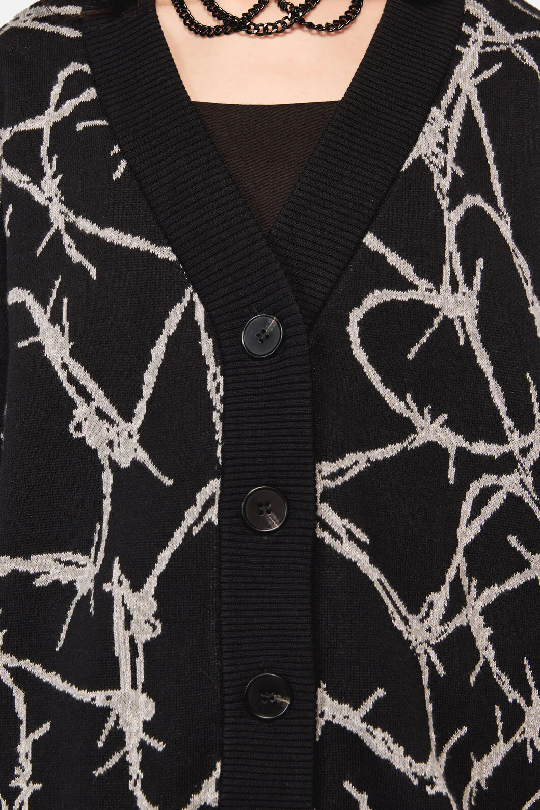 Sharp Hearted Oversized Cardigan - Image 5