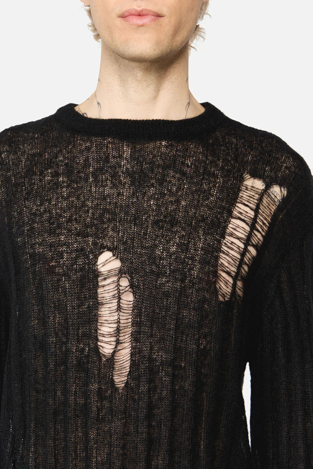 Shock Distressed Knit Jumper - Image 7