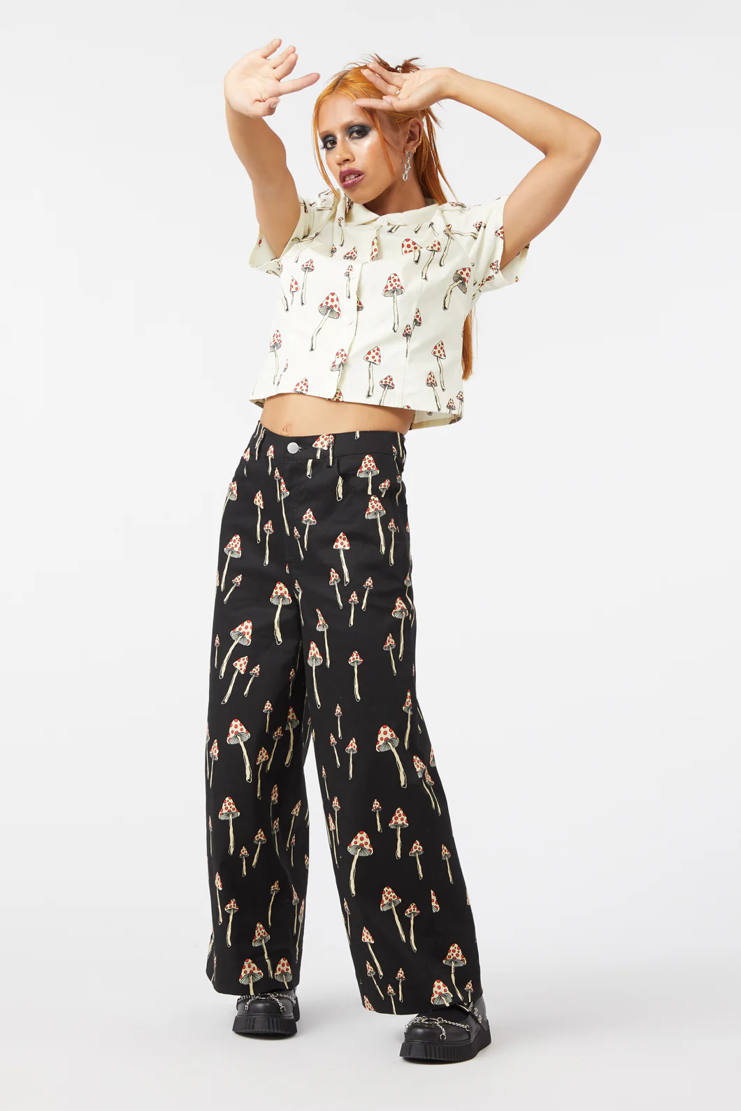 Shroom Cap Wide Leg Pants - Image 2