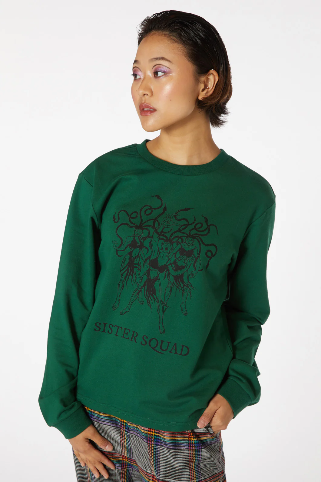 Sister Print Cotton Sweater - Image 6
