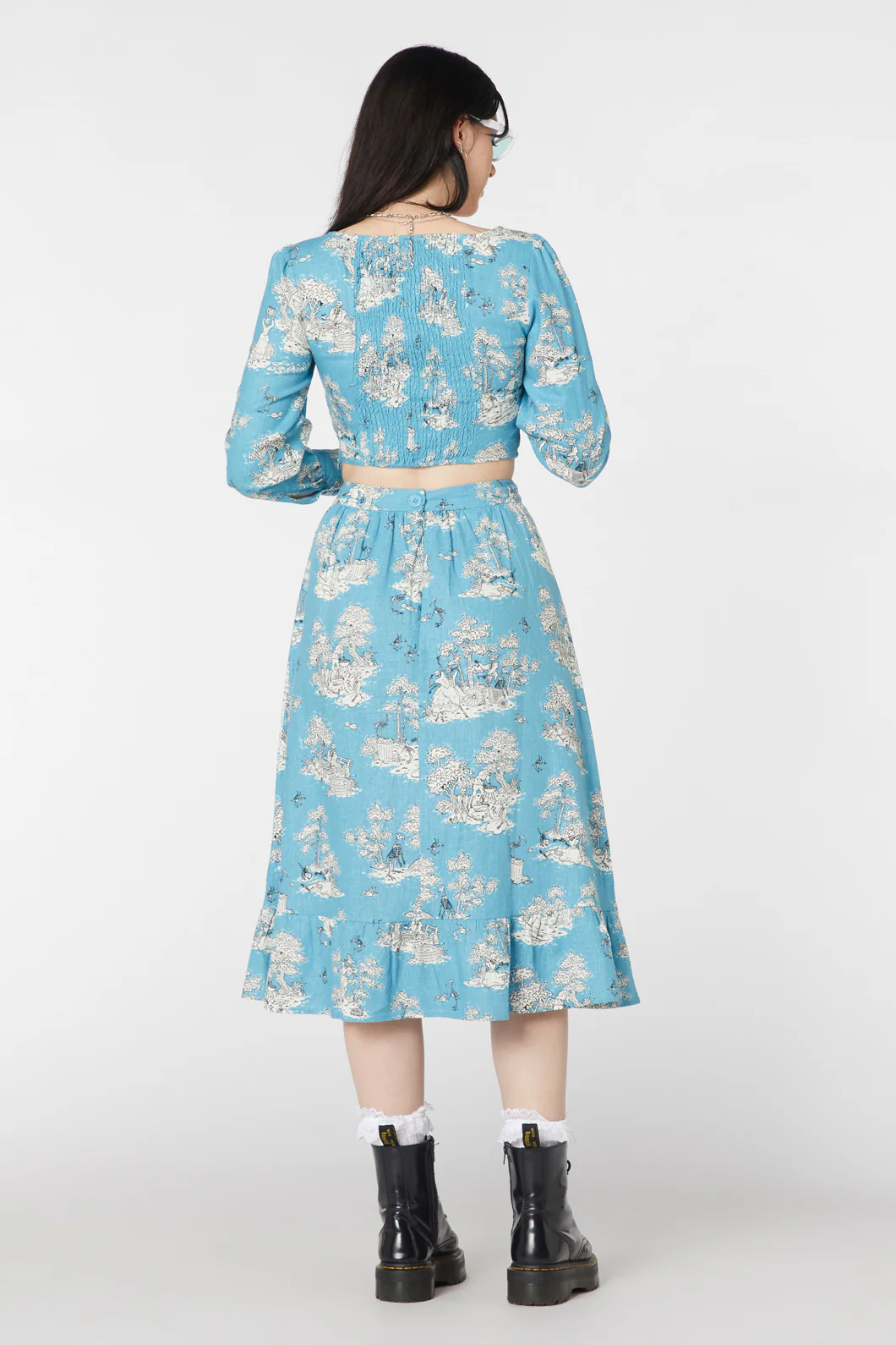 Skelly Toile Frill Midi Skirt - Image 5