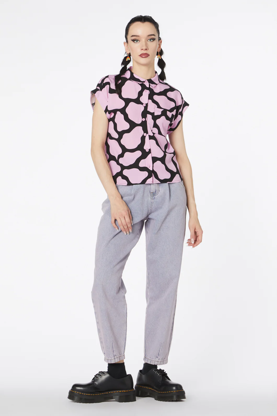 Skip Geo Boxy Collar Blouse - Image 2