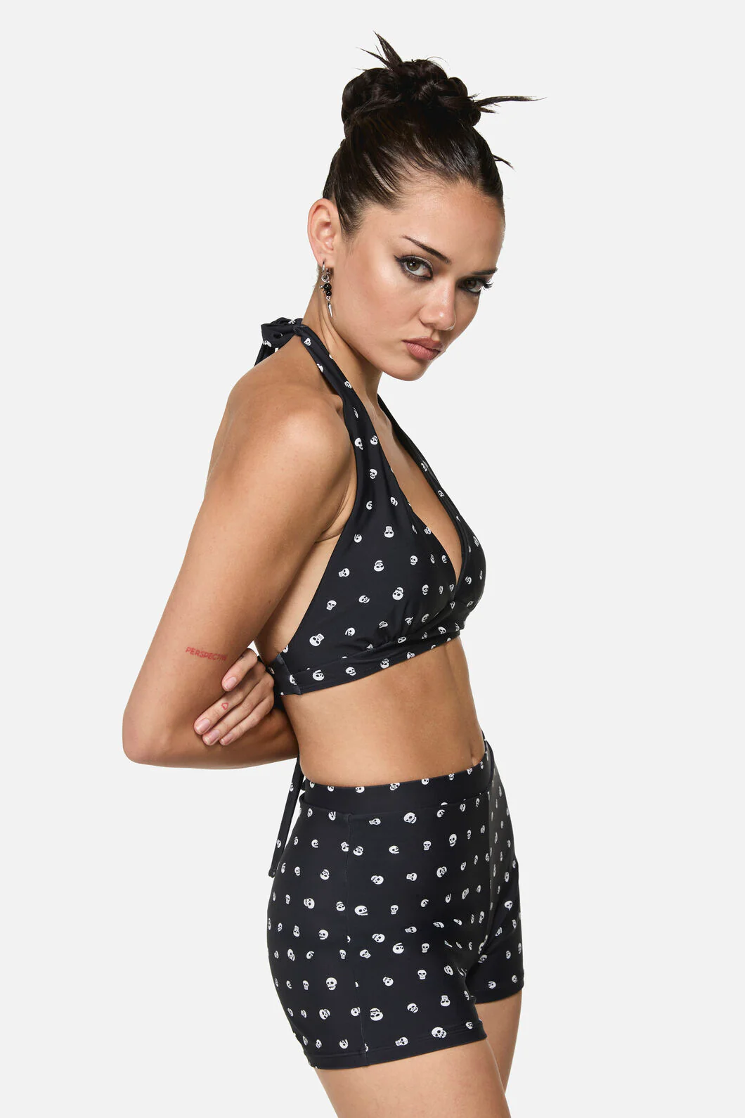 Skull Polka Dot Bikini Top - Image 2