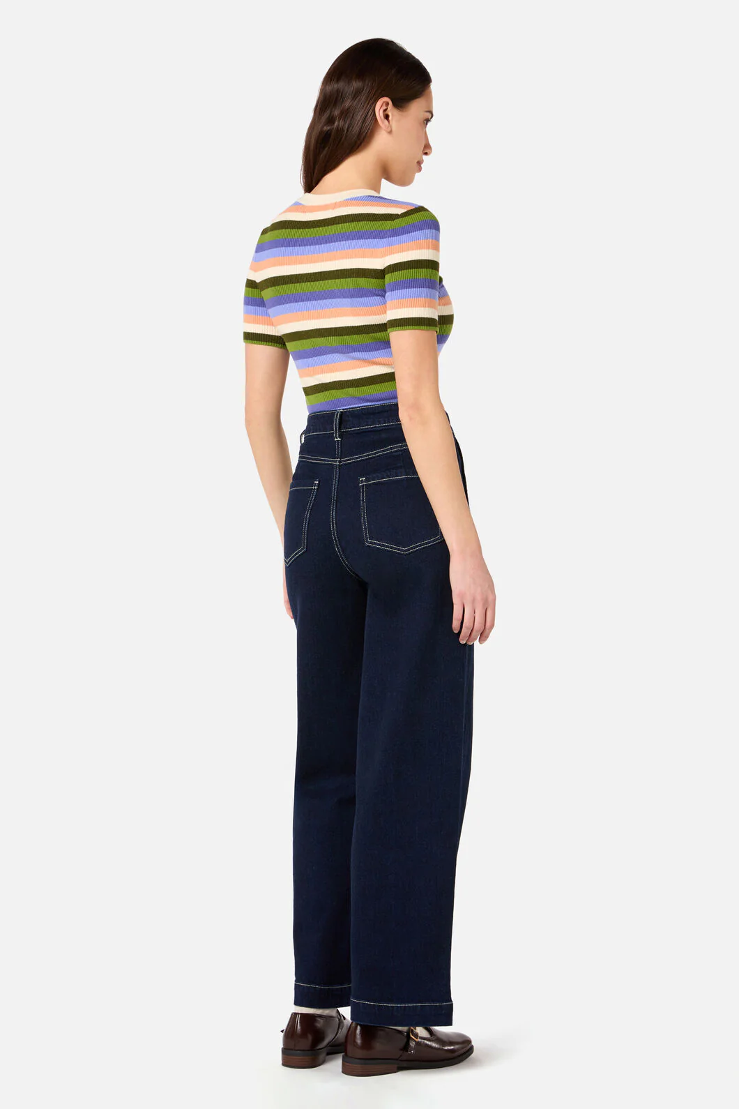 Skye Stripe Rib Knit Top - Image 6