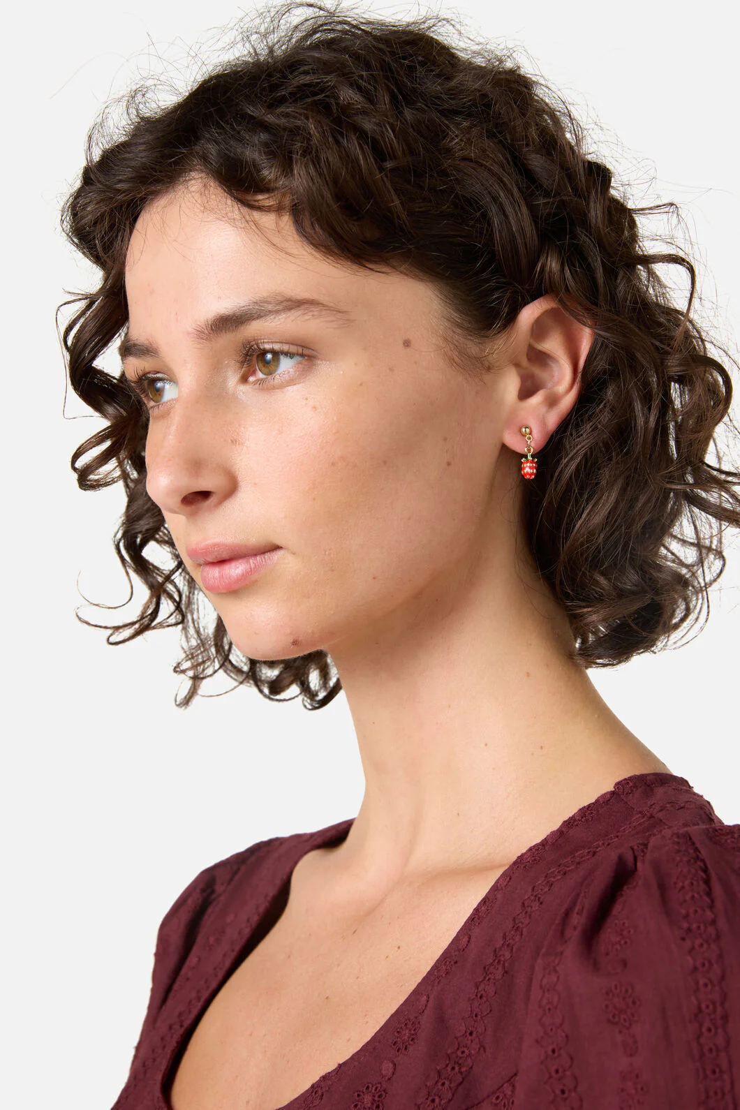 Small Strawberry Earrings