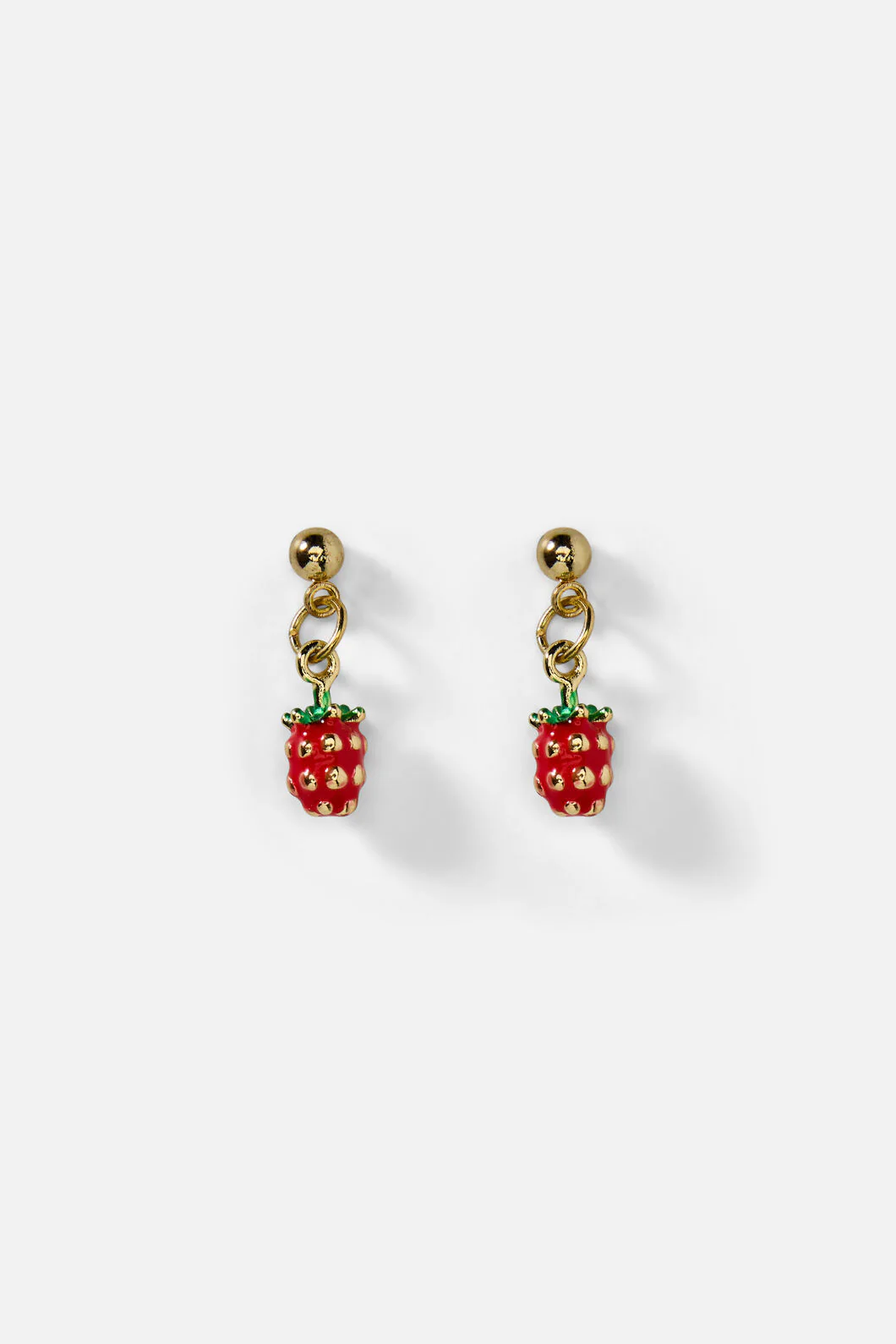 Small Strawberry Earrings - Image 3