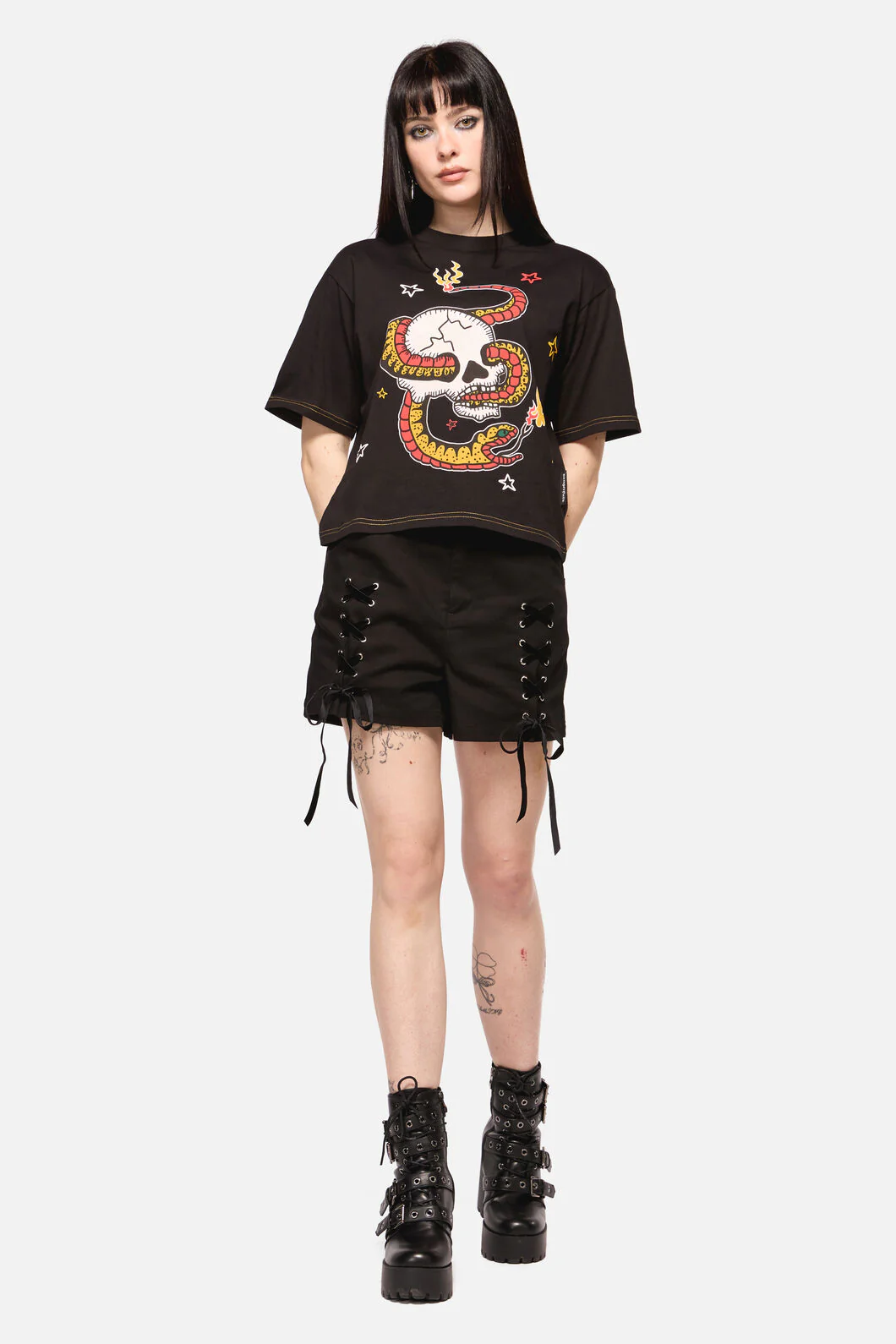 Snake For Brains Grunge Tee - Image 4