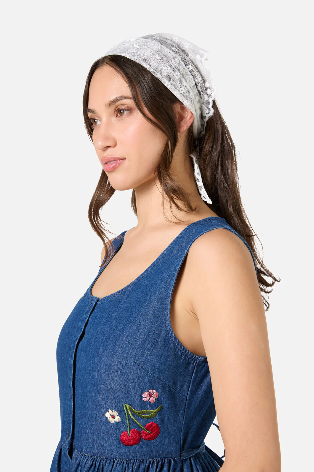 Soft Lace Head Scarf