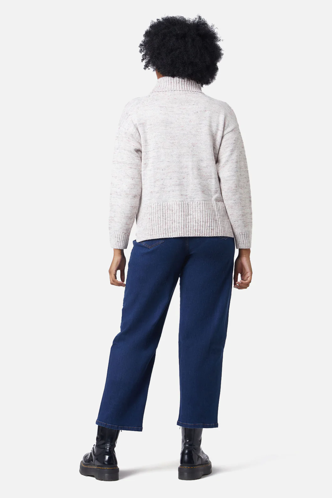 Space Dye Cable Boxy Knit - Image 4
