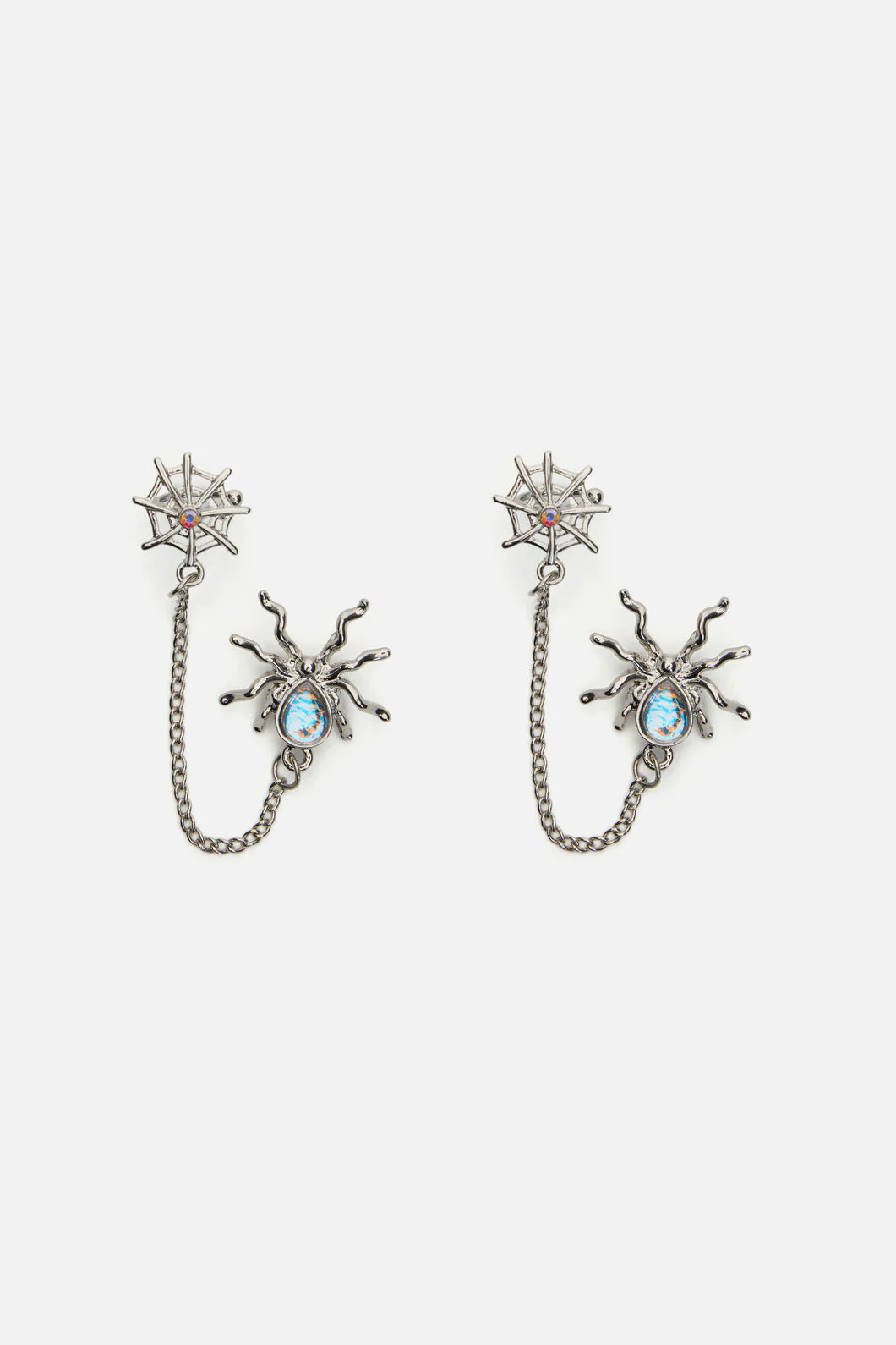 Spiders Web & Chain Earrings - Image 3