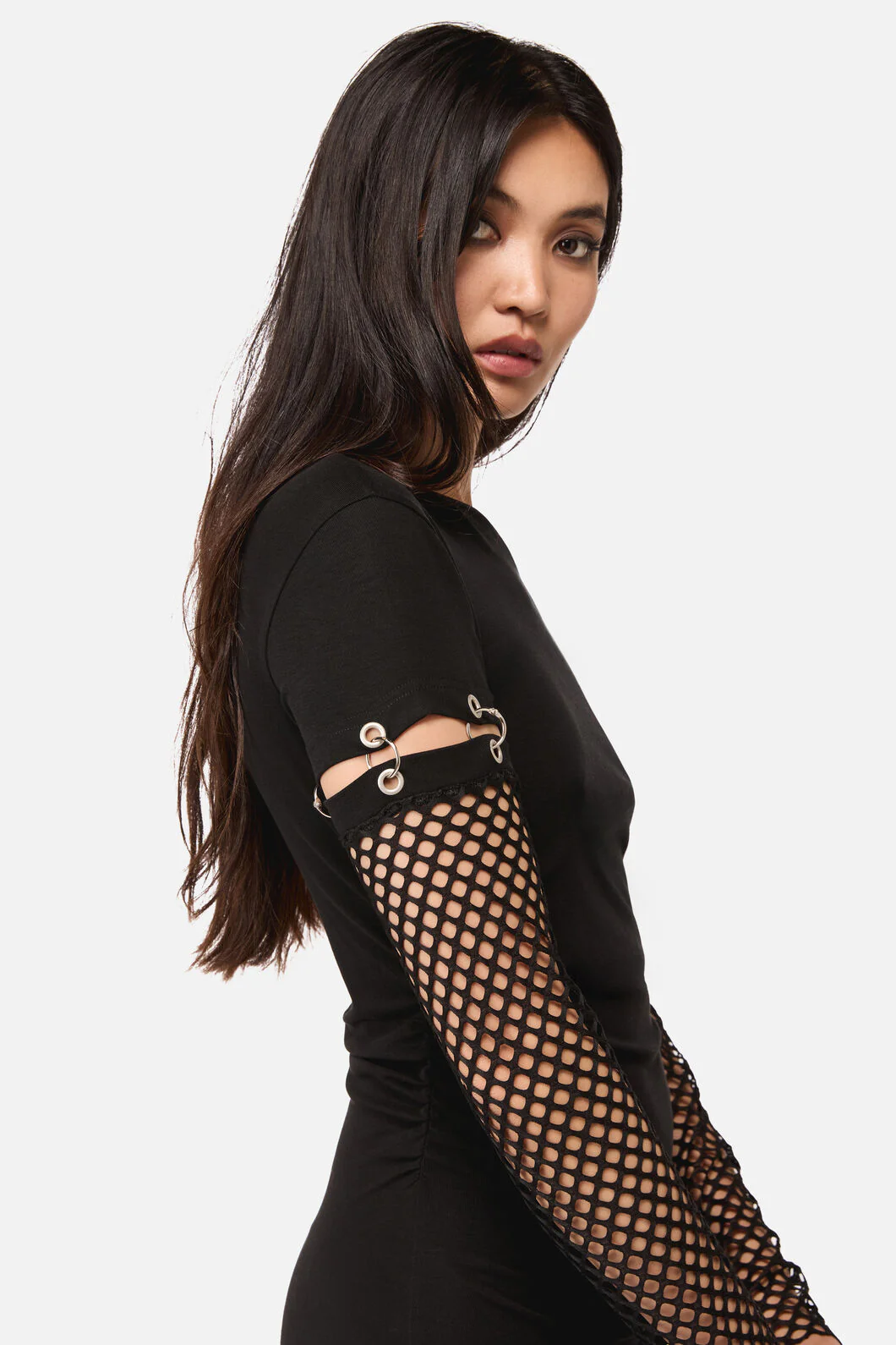 Spiralling Goth Mini Dress - Image 4