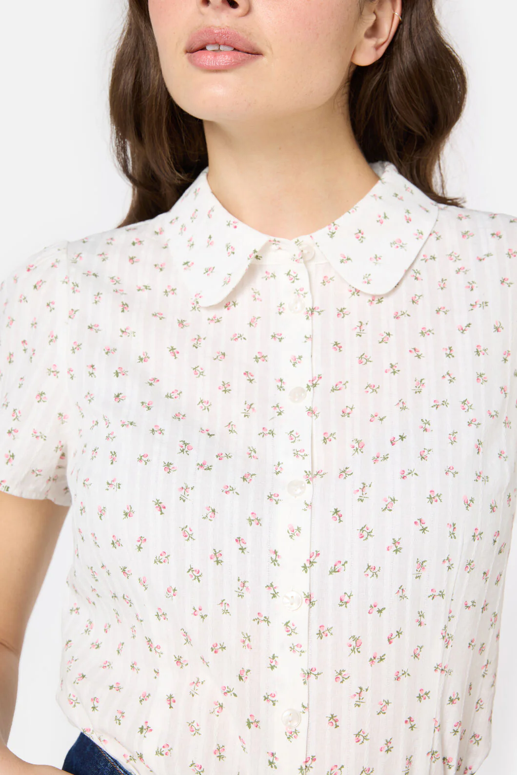 Spring Ditsy Cotton Blouse - Image 7