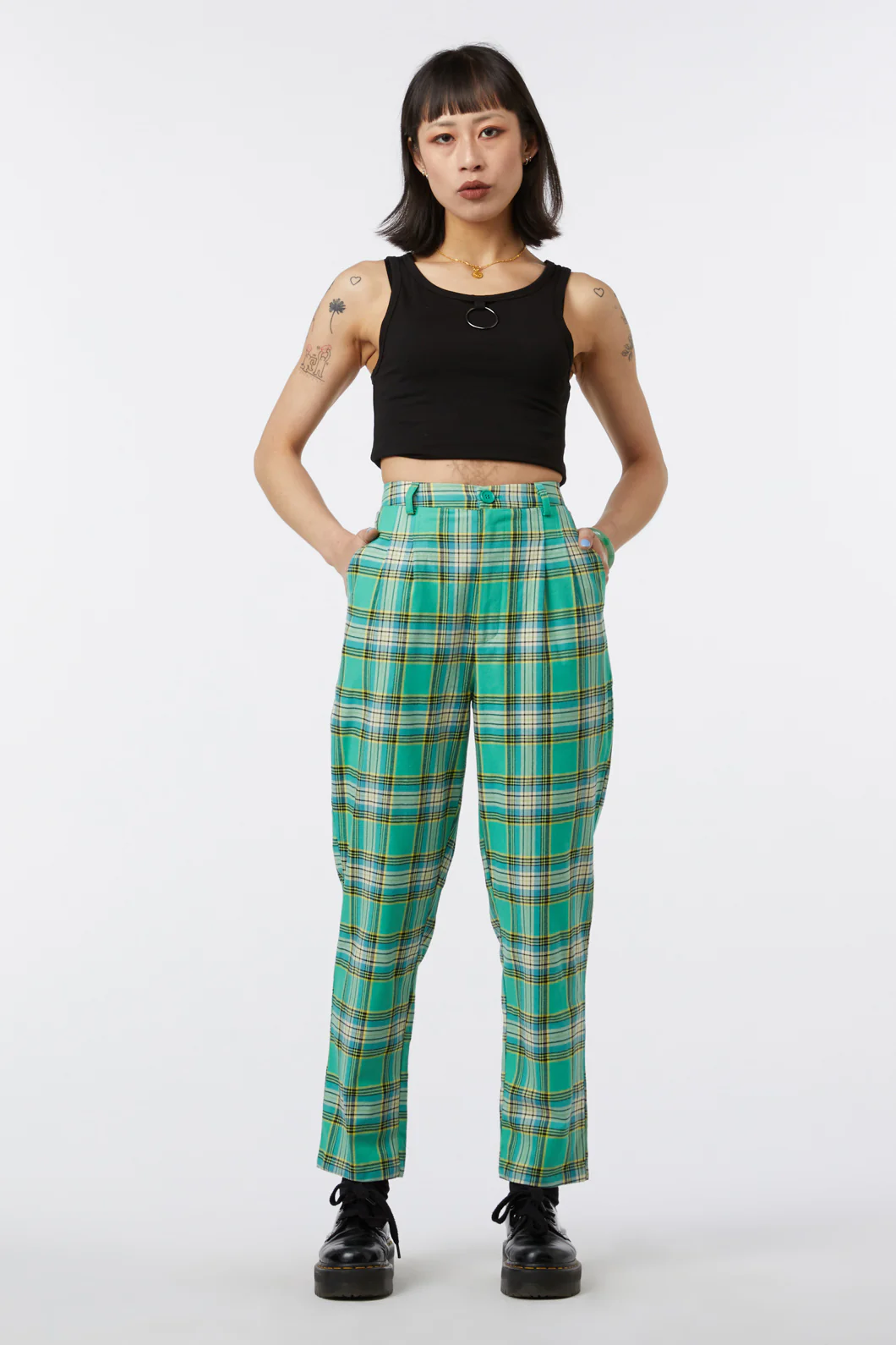 Spring Tartan Straight Pant - Image 6