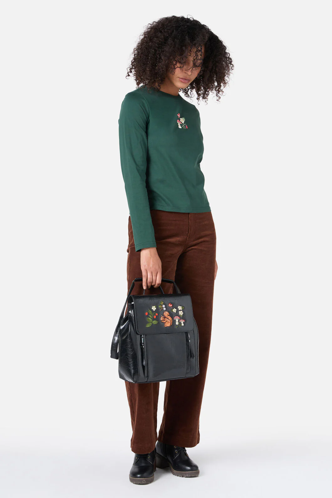 Squirrel Embroidered Backpack - Image 4