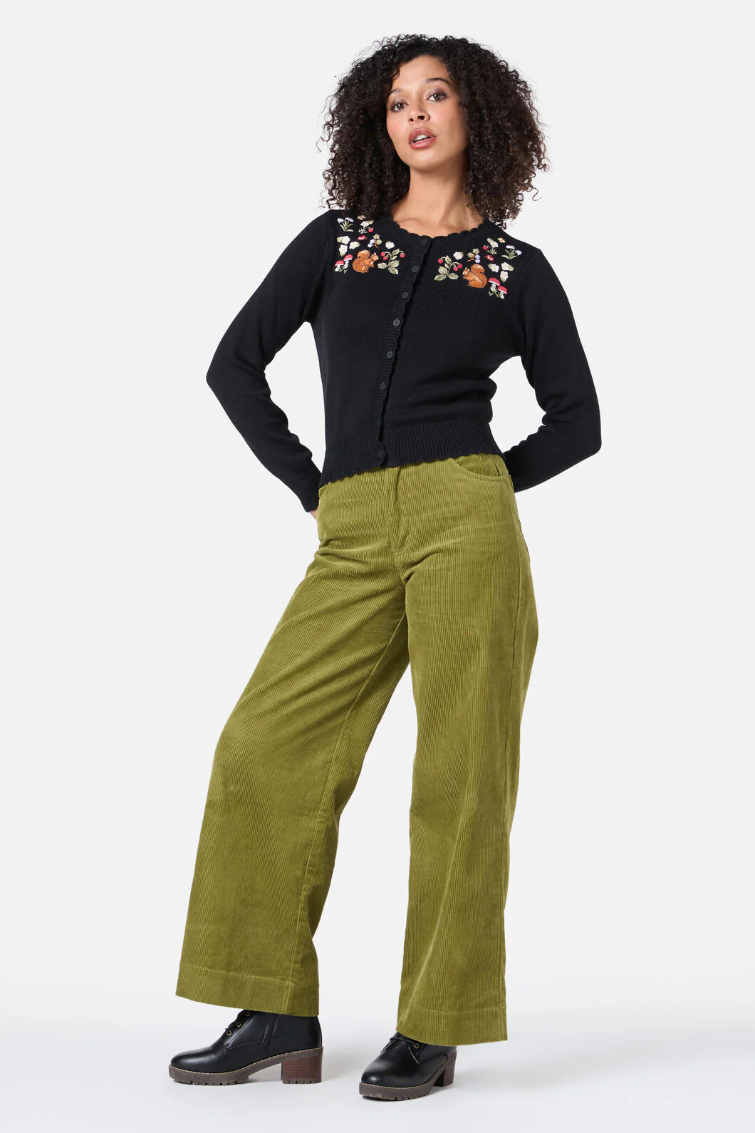 Squirrel Embroidered Cardigan - Image 2