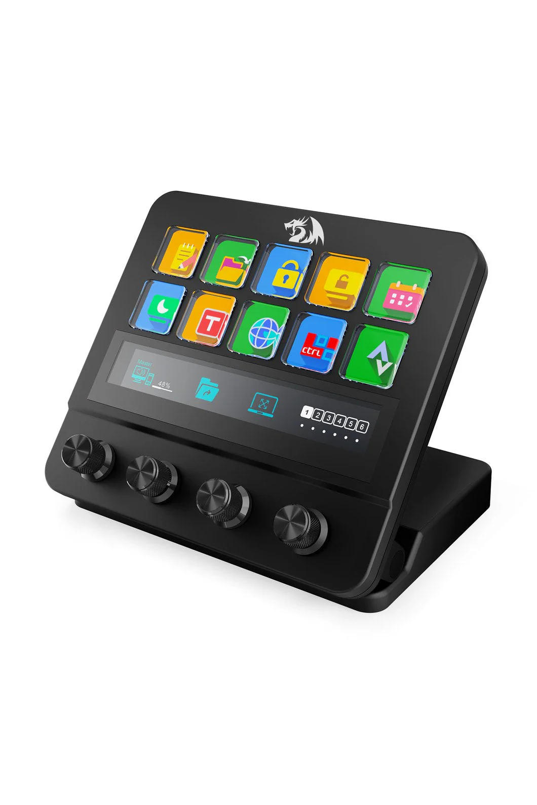 Redragon SS-552 Ragnaros Black Adjustable Macro Stream Control Station - Image 3
