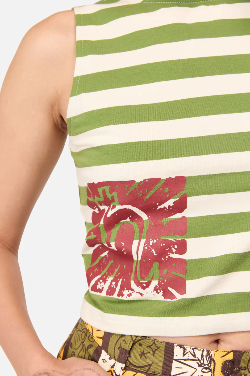 Stampz Stripe Tank Top - Image 5