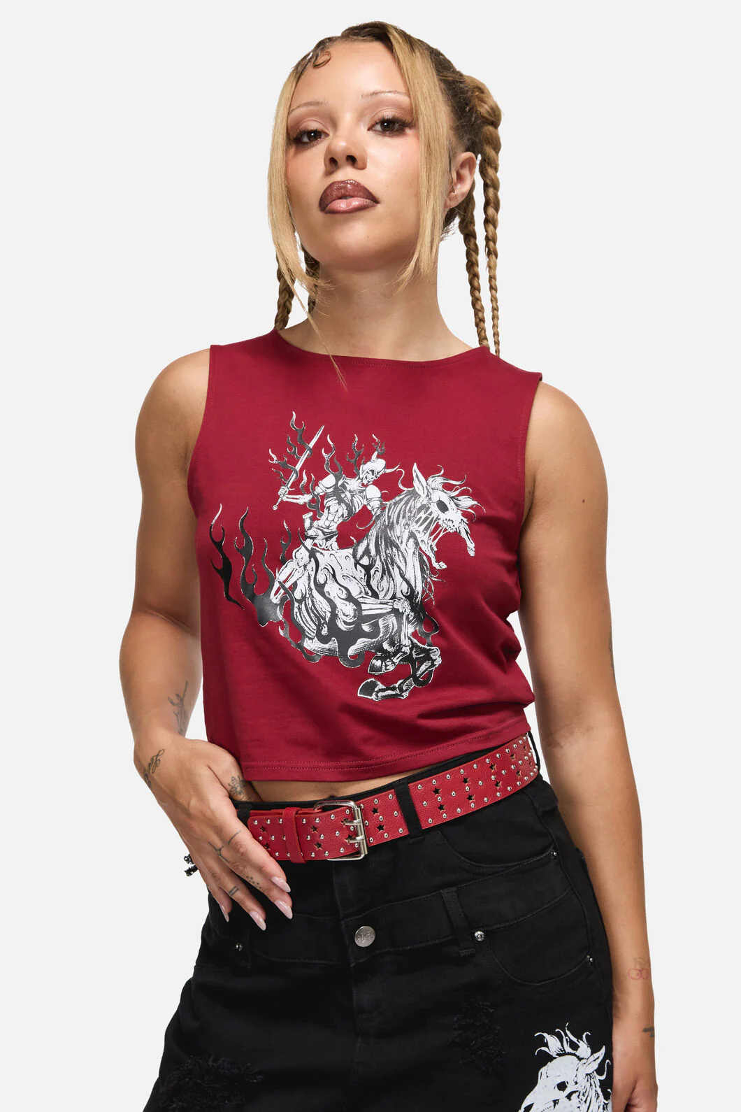 Star Notch Stud Belt