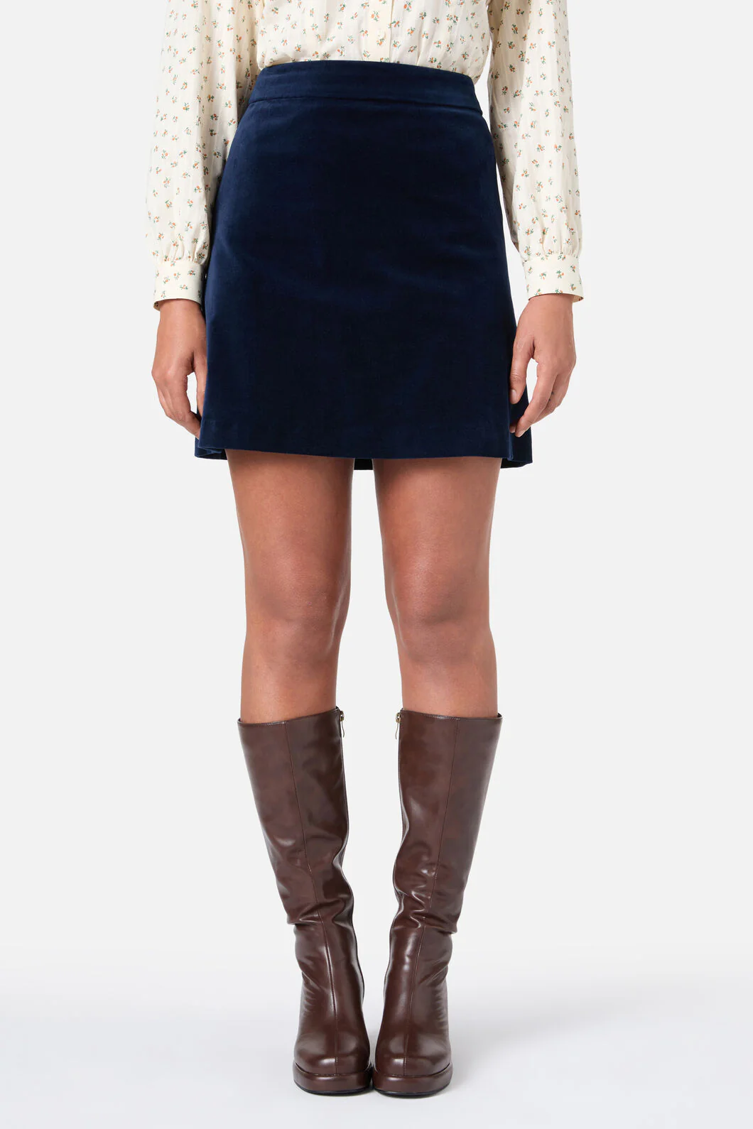 Stella Velvet Mini Skirt - Image 8
