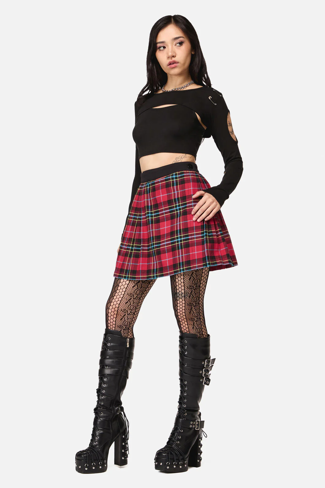 Stop It Grunge Mini Skirt - Image 4