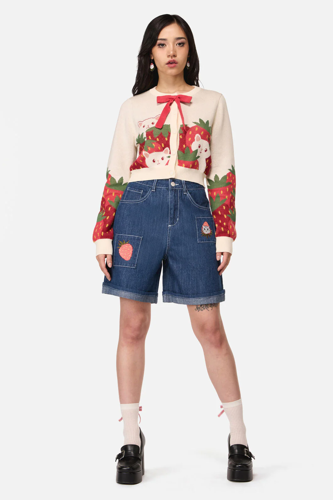Strawberry Cat Cardigan - Image 5