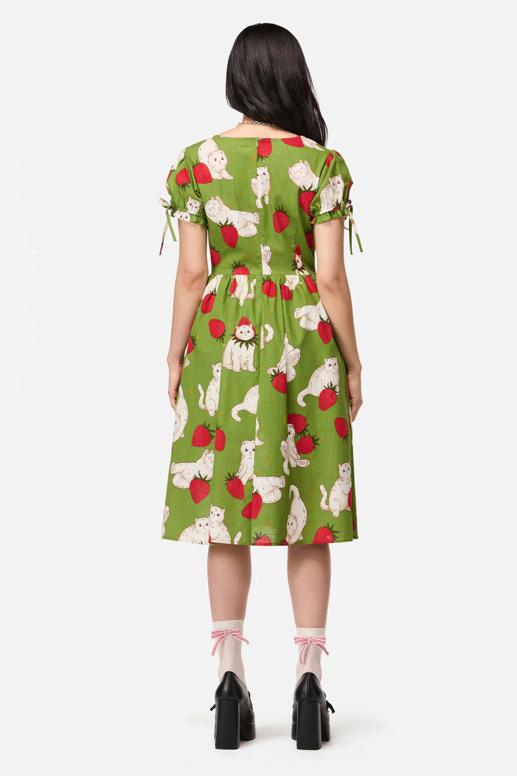 Strawberry Cat Repeat Dress - Image 10