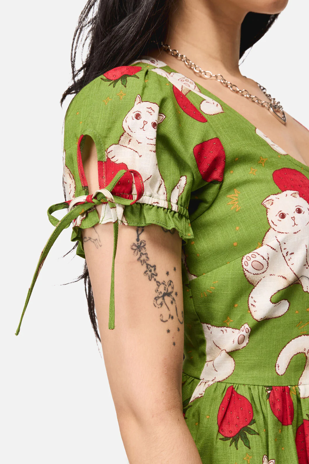 Strawberry Cat Repeat Dress - Image 12