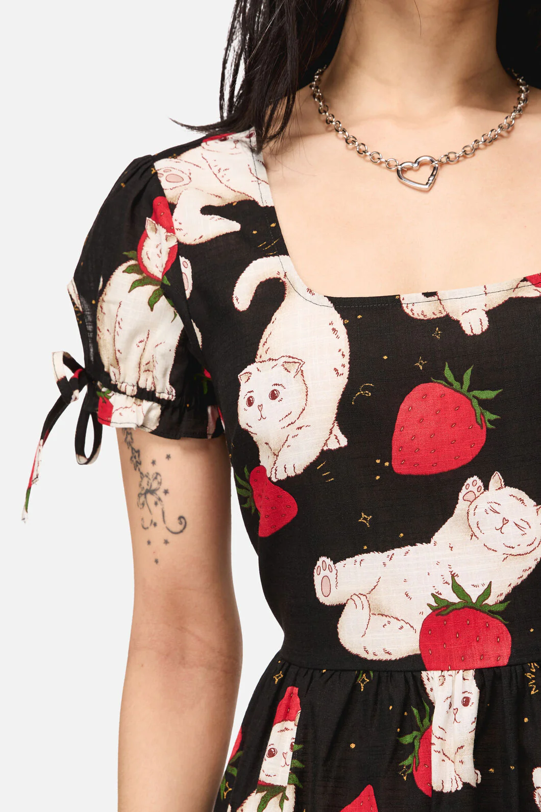 Strawberry Cat Repeat Dress - Image 5