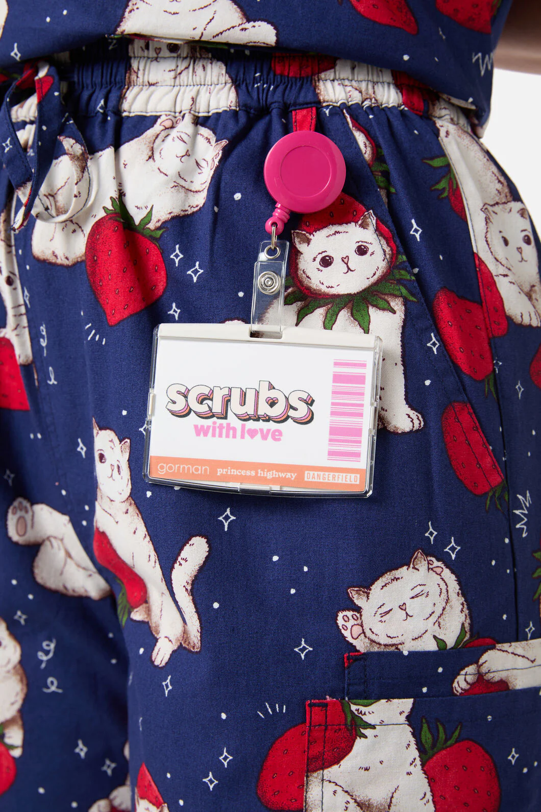 Strawberry Cats Scrub Set - Image 8