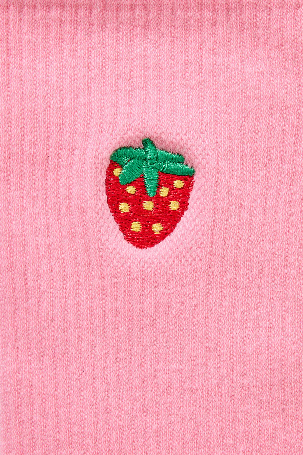 Strawberry Embroidered Sock - Image 2