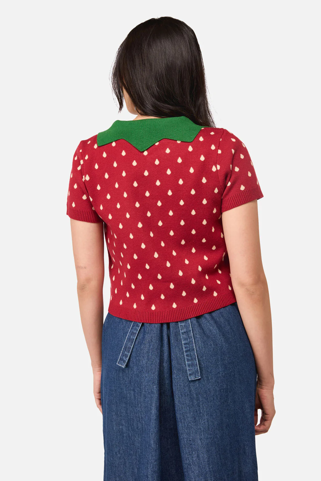 Strawberry Leaf SS Cardigan - Image 4