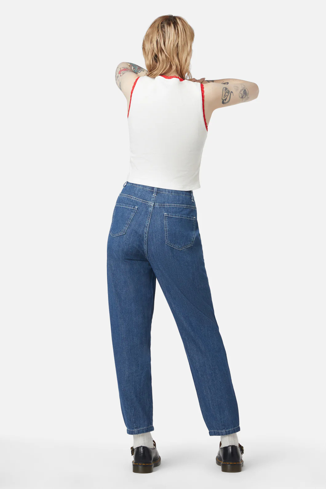 Strawberry Patch Peg Leg Jeans - Image 4