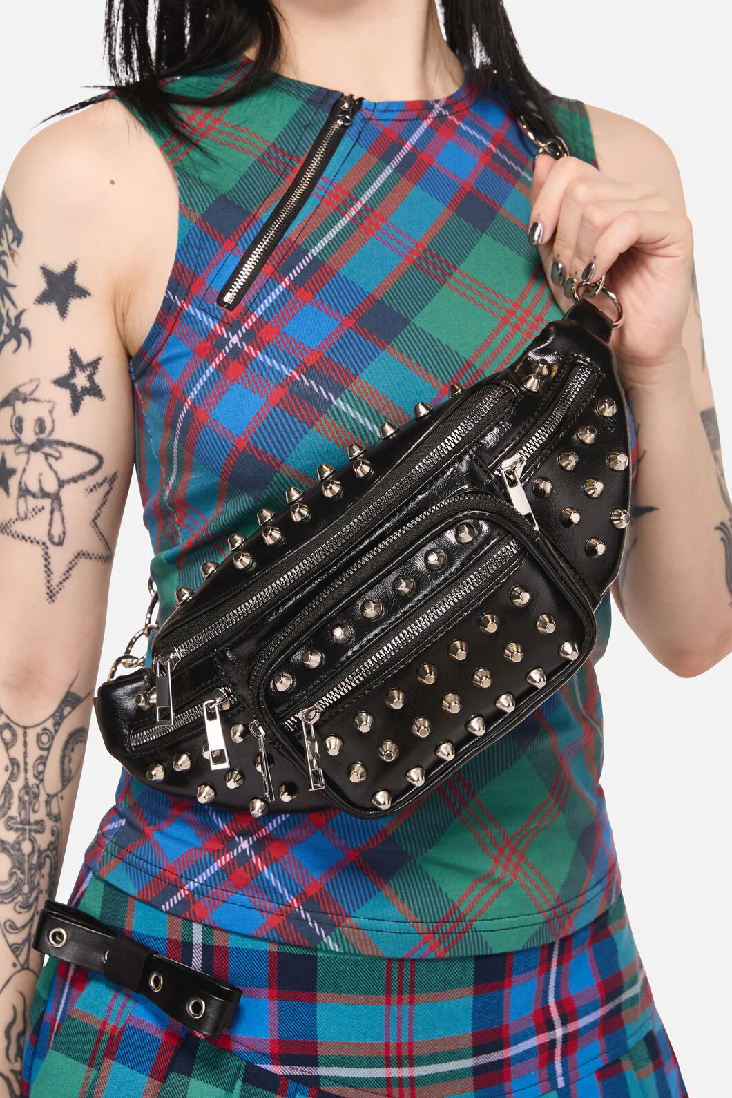 Studded Chain Strap Bum Bag - Image 4