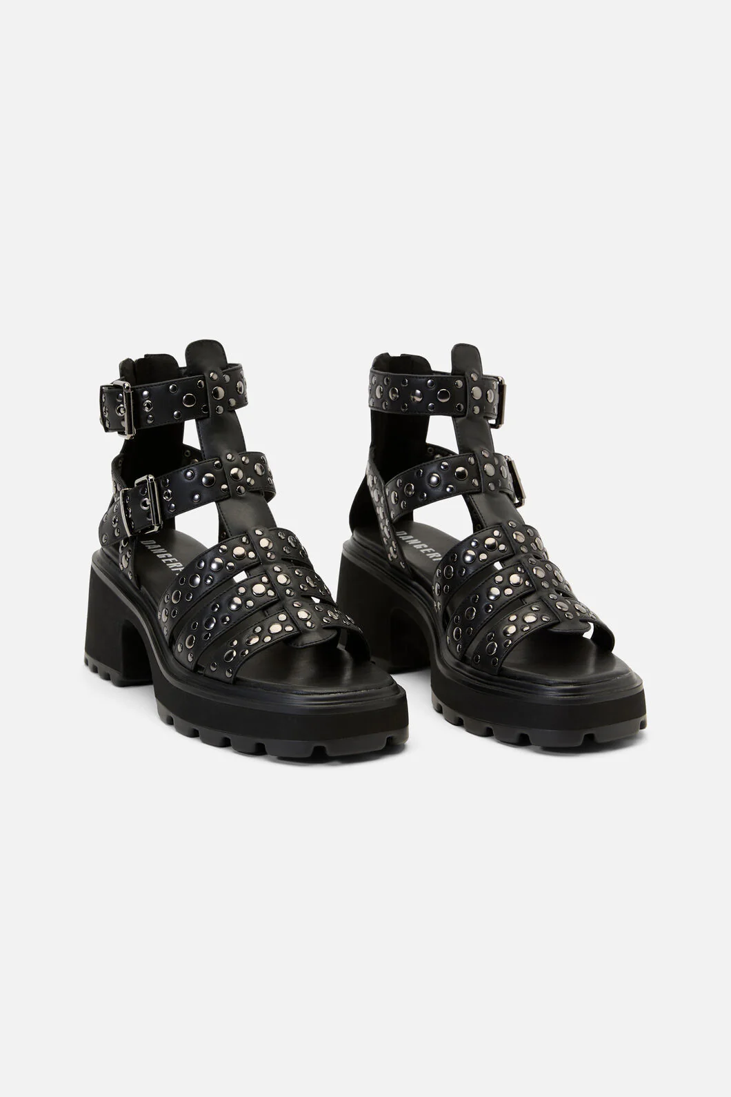 Studs Strap Platform Sandals