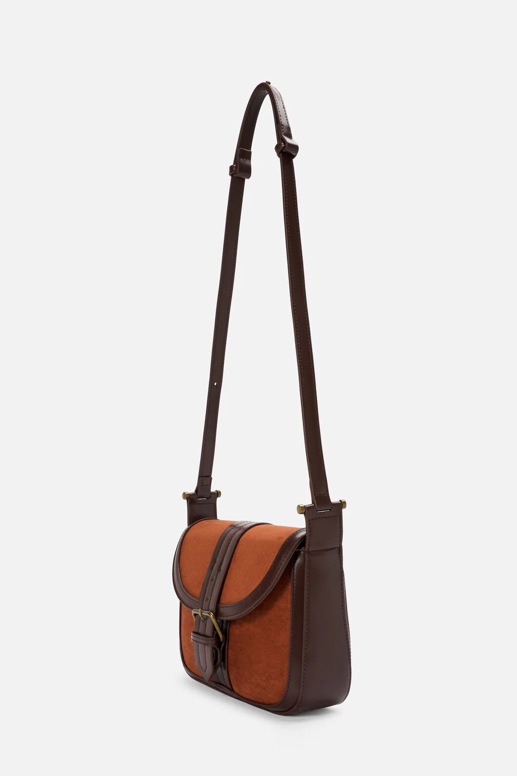 Suede Look Vintage Bag - Image 7