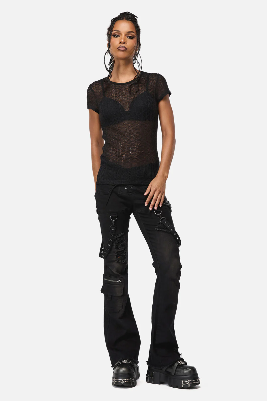 Suffer Mesh Goth Top - Image 4