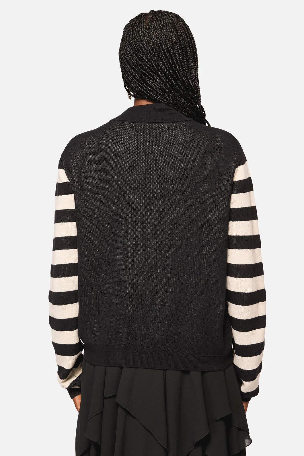 Sun And Moon Stripe Sleeve Uns Knit - Image 8