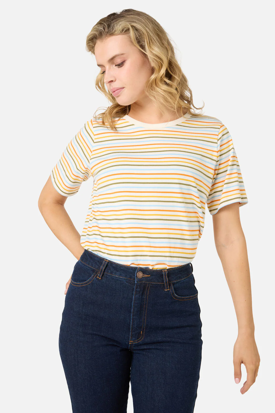 Susie Retro Stripe Tee - Image 8