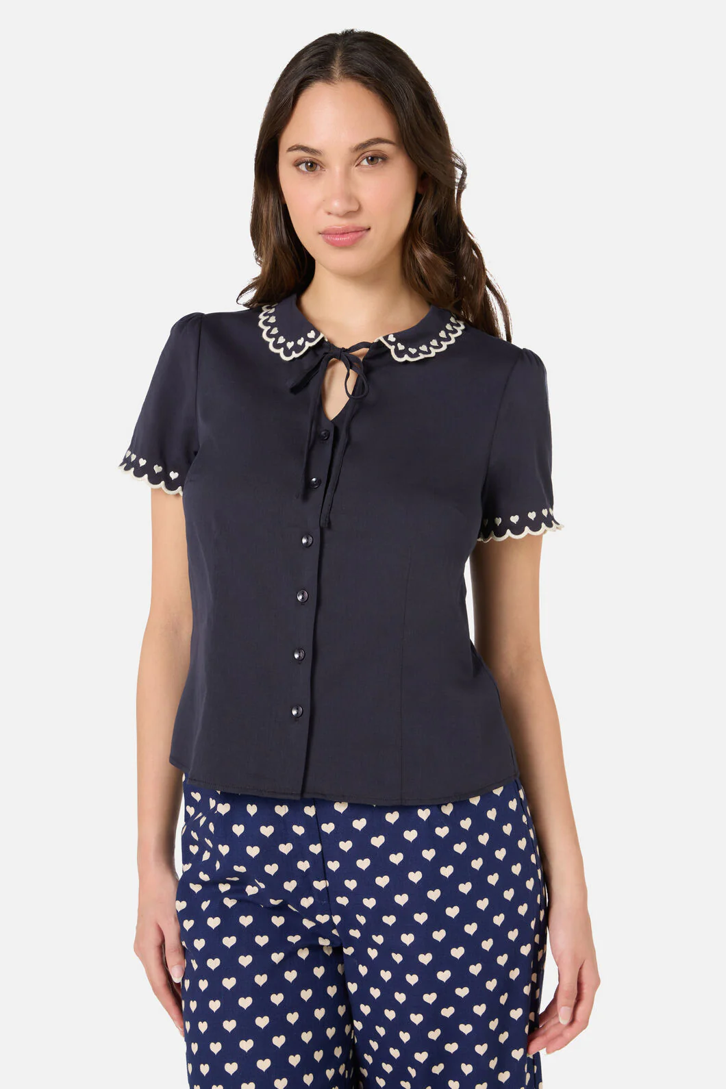 Sweet Heart Emb Blouse - Image 2