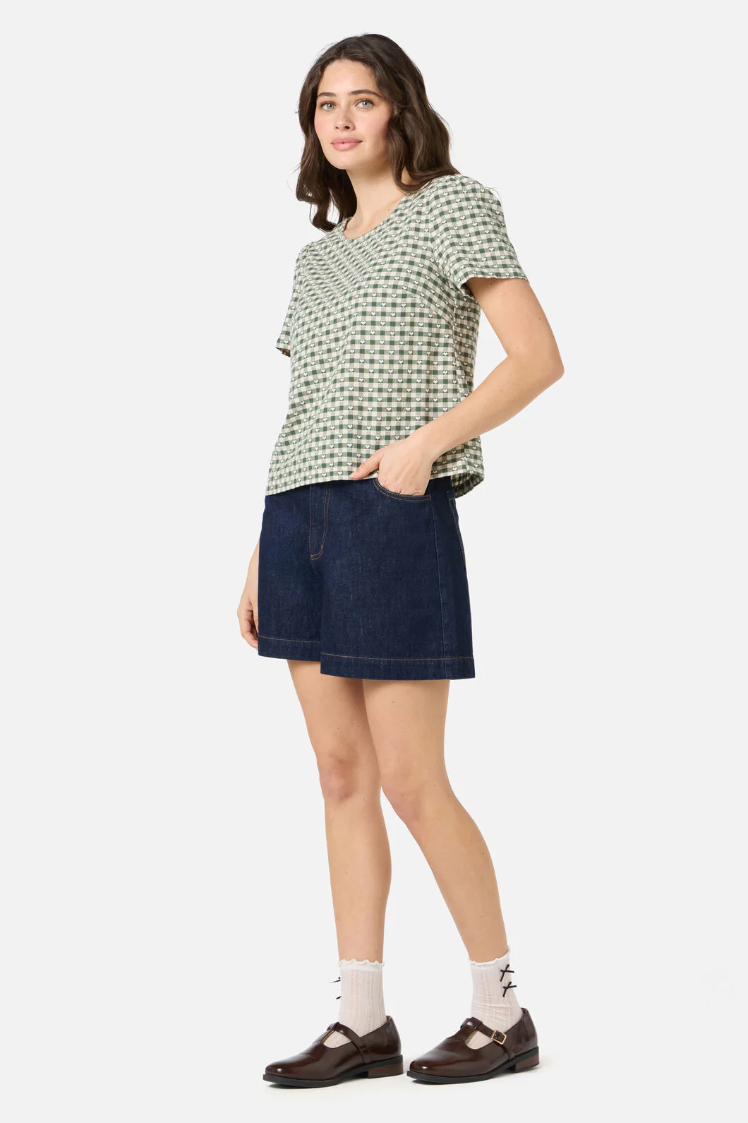 Sweetheart Check Top - Image 3
