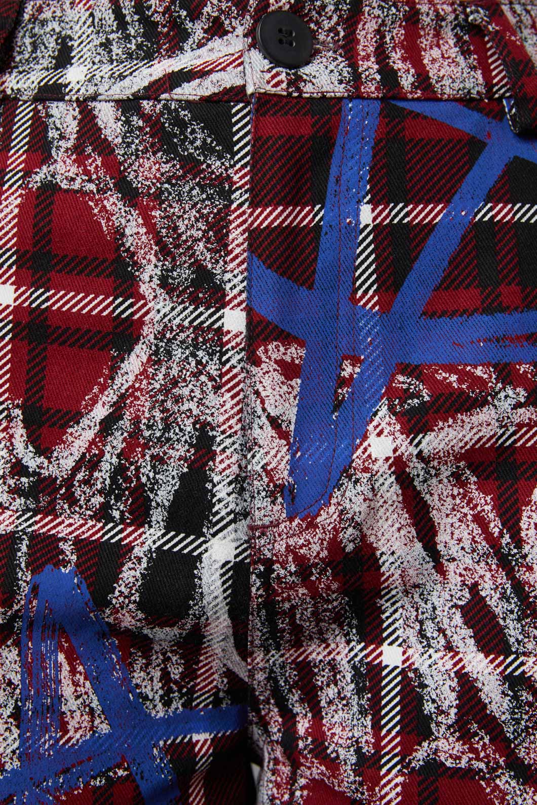 Tag Tartan Wide Leg Pants - Image 4