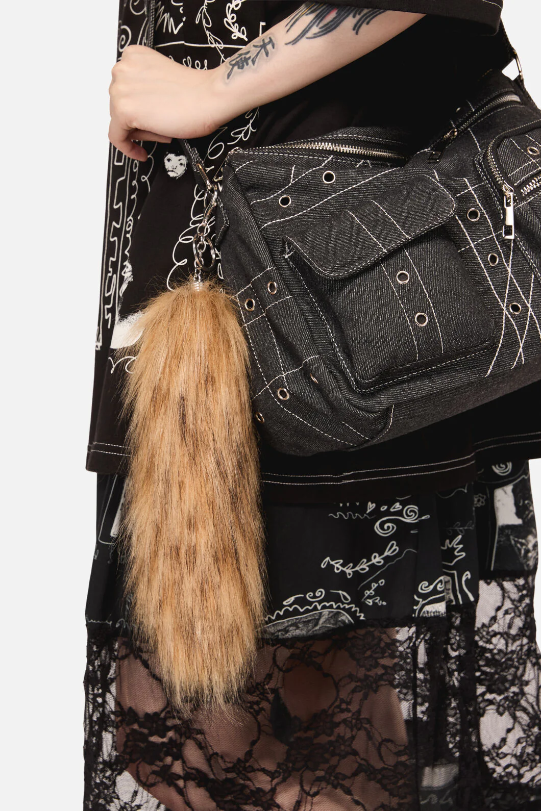 Tan Tail Bag Charm - Image 2
