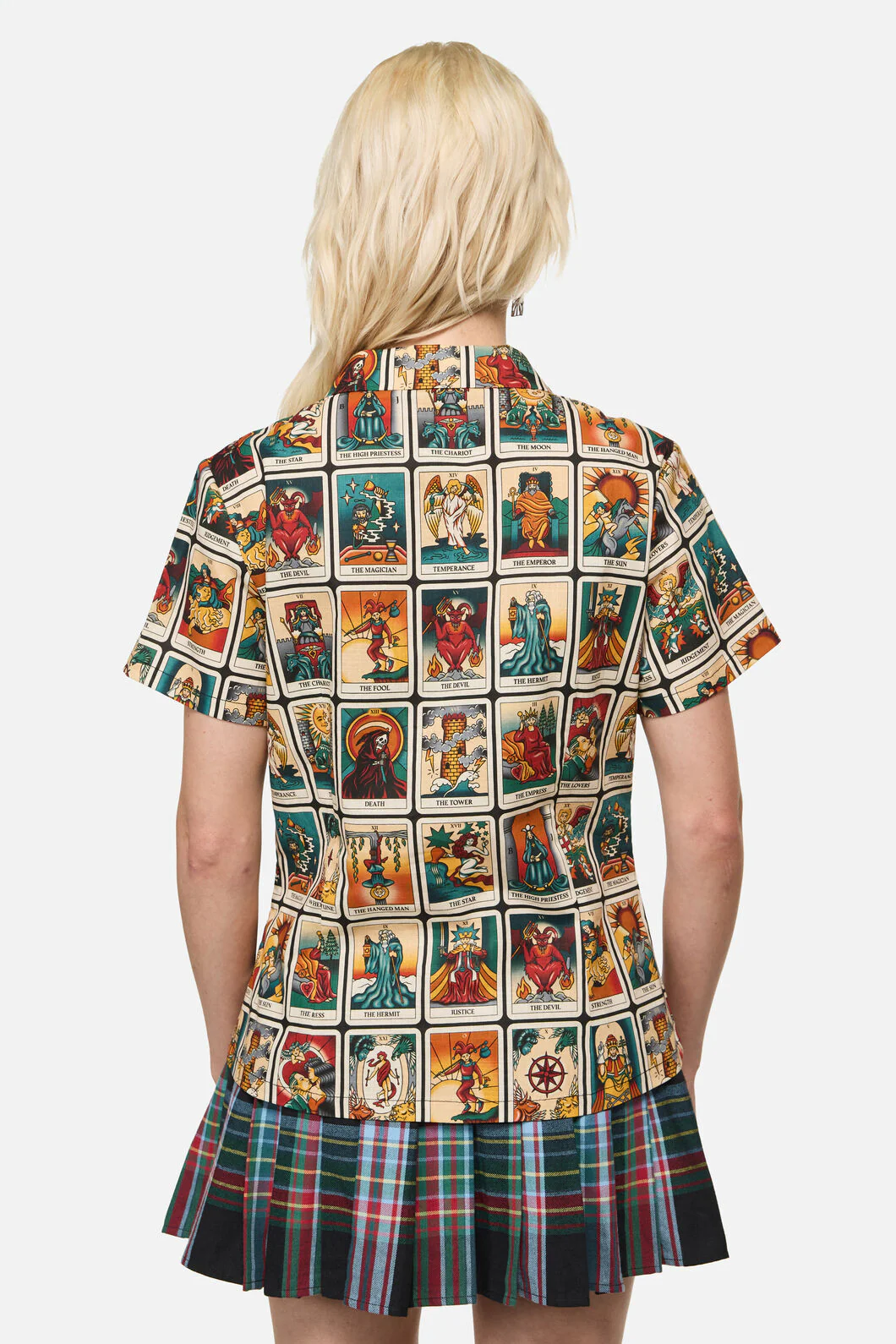 Tarot Print Goth Blouse - Image 3