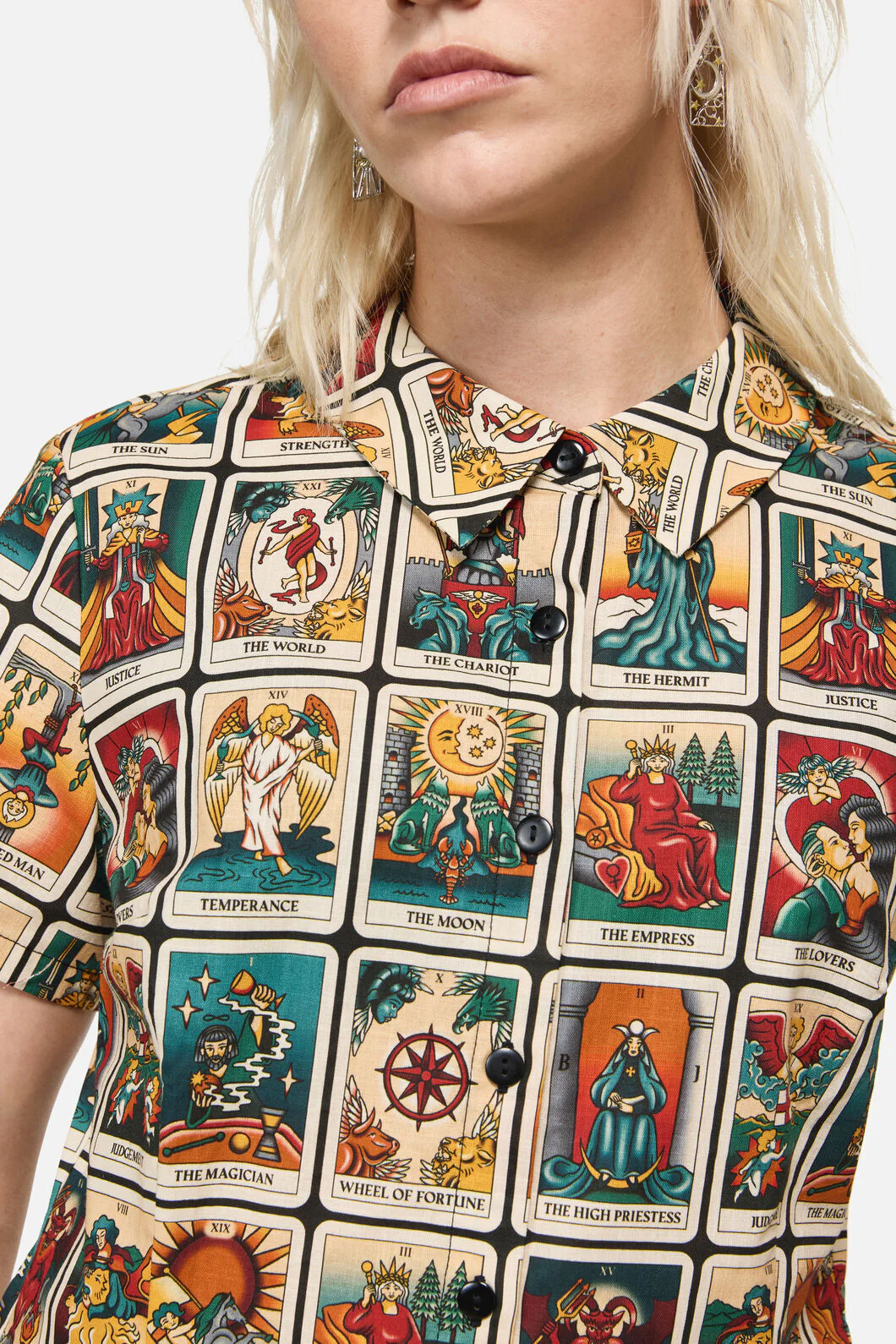 Tarot Print Goth Blouse - Image 5