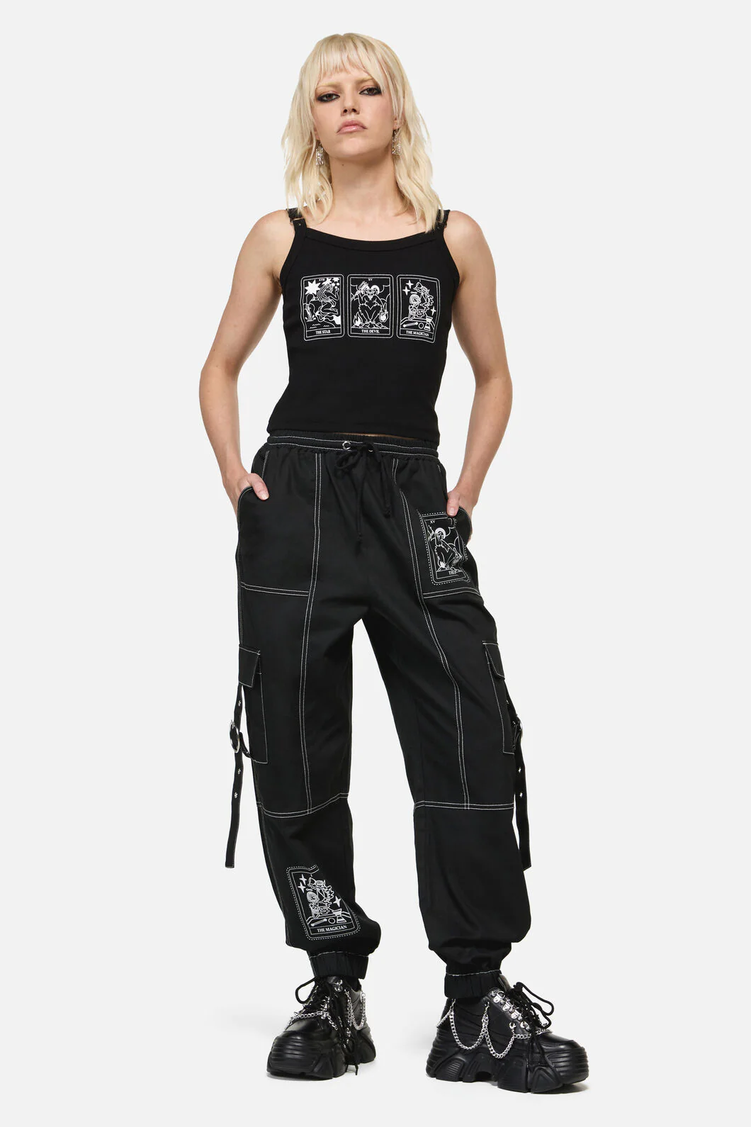 Tarot Spread Goth Tank Top - Image 4